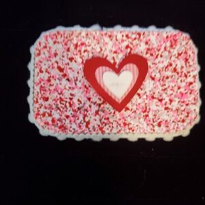 Heart Patterned Decorative Tin